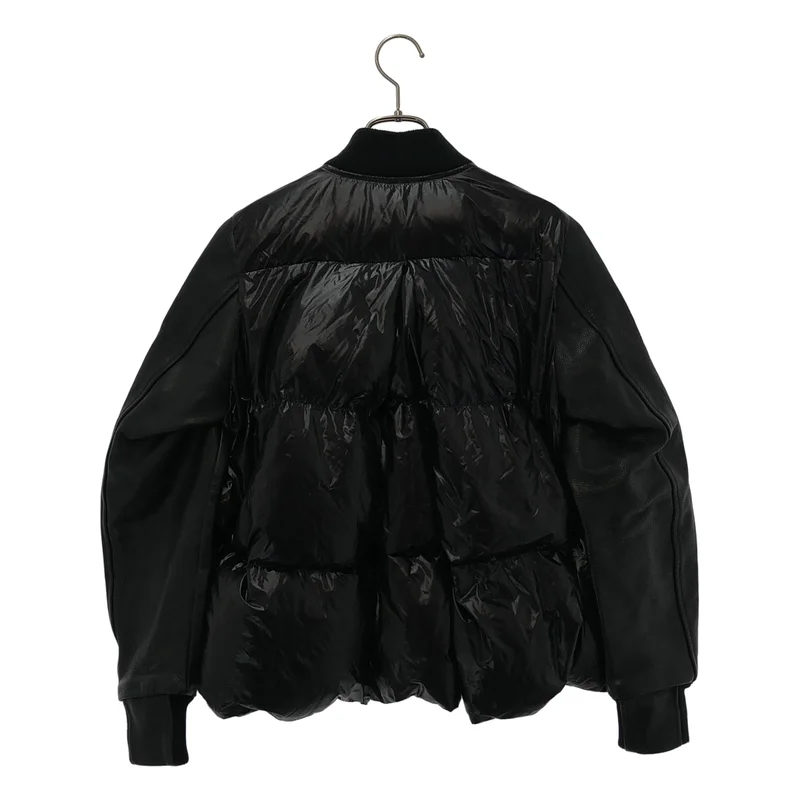 sacai luck / サカイラック | レザー切替 ダウンジャケット 14AELU848 | 2 | レディース