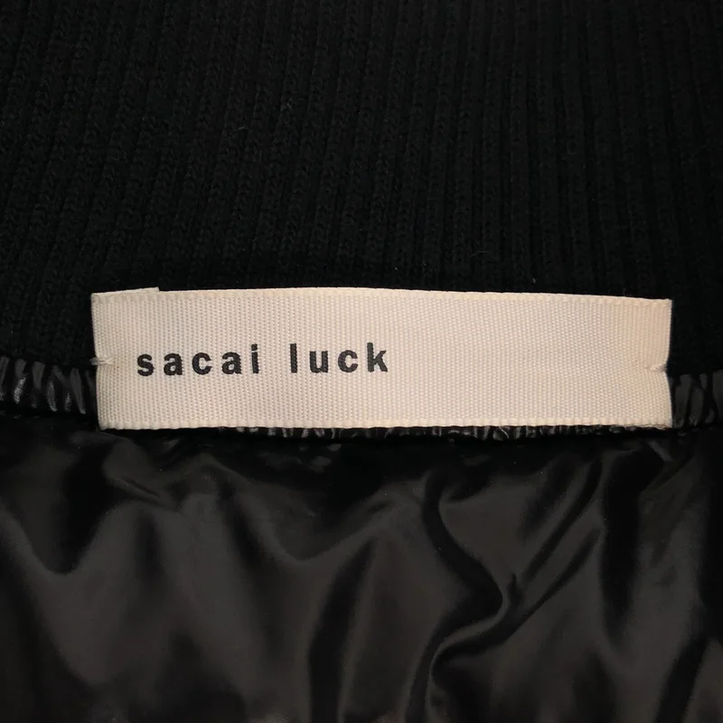 sacai luck / サカイラック | レザー切替 ダウンジャケット 14AELU848 | 2 | レディース