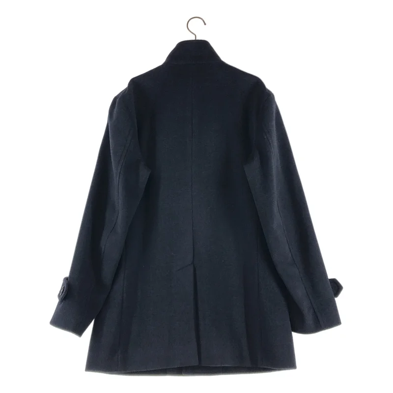 BLACK LABEL CRESTBRIDGE / ブラックレーベル・クレストブリッジ | ウール チェック スタンドカラー コート | L | メンズ