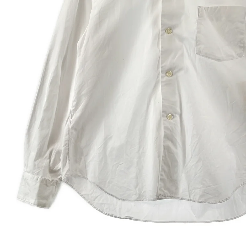 COMME des GARCONS GIRL / コムデギャルソンガール | コットン フリル ラウンドカラーシャツ | XS | レディース