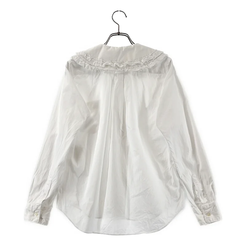 COMME des GARCONS GIRL / コムデギャルソンガール | コットン フリル ラウンドカラーシャツ | XS | レディース
