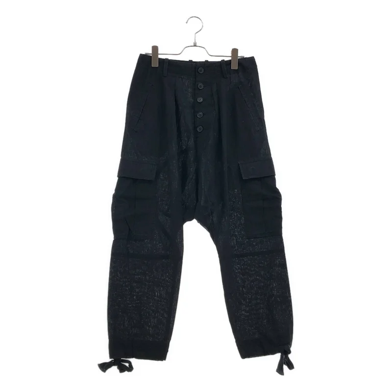 REGULATION Yohji Yamamoto / レギュレーションヨウジヤマモト | リネン コットン サルエル カーゴパンツ | 1 | メンズ