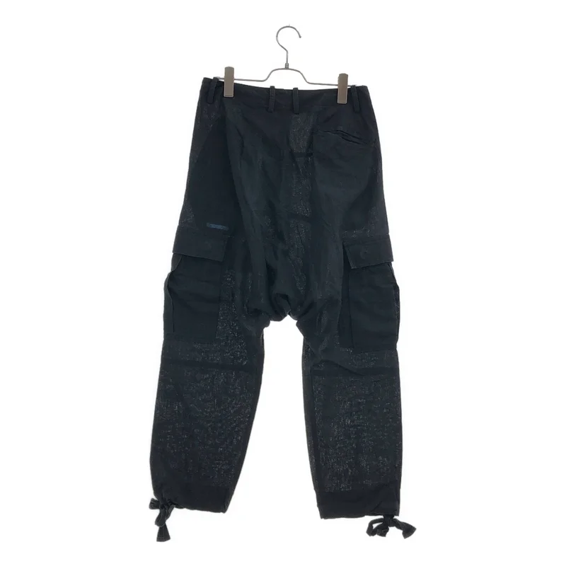 REGULATION Yohji Yamamoto / レギュレーションヨウジヤマモト | リネン コットン サルエル カーゴパンツ | 1 | メンズ