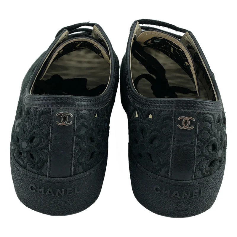 CHANEL / シャネル | カメリア カットワーク スニーカー | 37 | レディース
