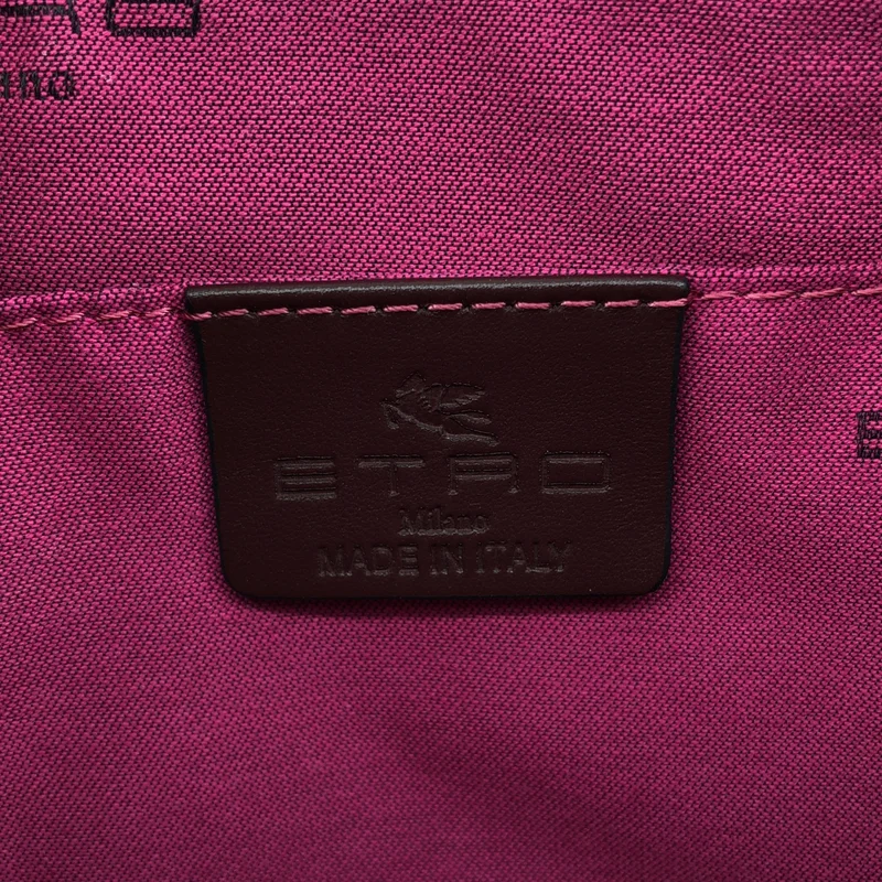 ETRO / エトロ | ペイズリー レザーパイピング キルティング ショルダーバッグ |