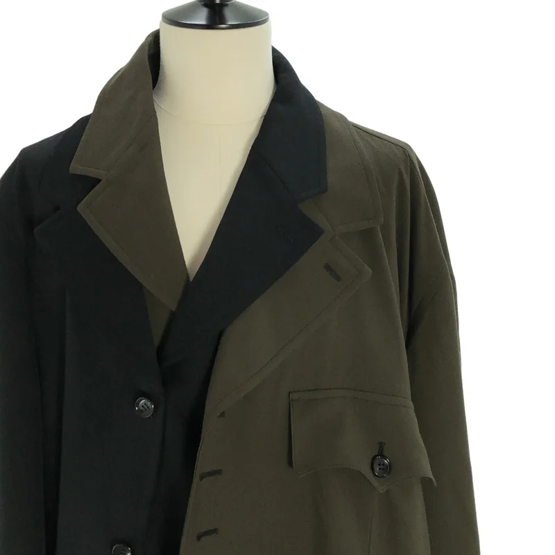 COMME des GARCONS HOMME PLUS / コムデギャルソンオムプリュス | 2025AW | アシンメトリー ドッキングジャケット | XL | メンズ