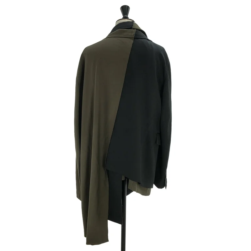 COMME des GARCONS HOMME PLUS / コムデギャルソンオムプリュス | 2025AW | アシンメトリー ドッキングジャケット | XL | メンズ