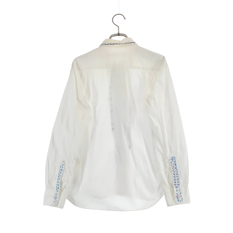 COMME des GARCONS / コムデギャルソン | 2009SS | EDITED / ステッチワーク レース丸襟 シャツ ブラウス |