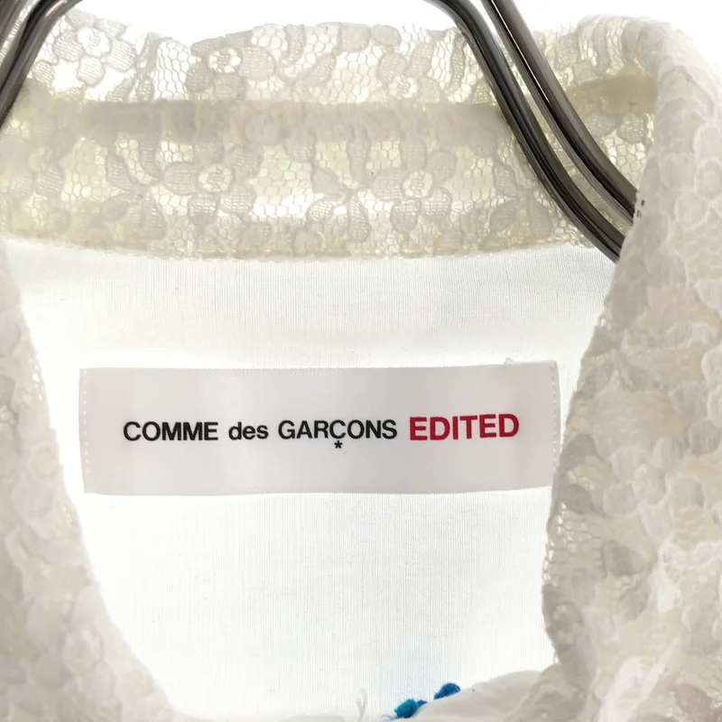 COMME des GARCONS / コムデギャルソン | 2009SS | EDITED / ステッチワーク レース丸襟 シャツ ブラウス |