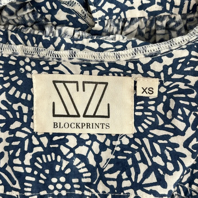 SZ Blockprints / エスゼットブロックプリント | フラワープリント フリルカラー ブラウス | XS | レディース