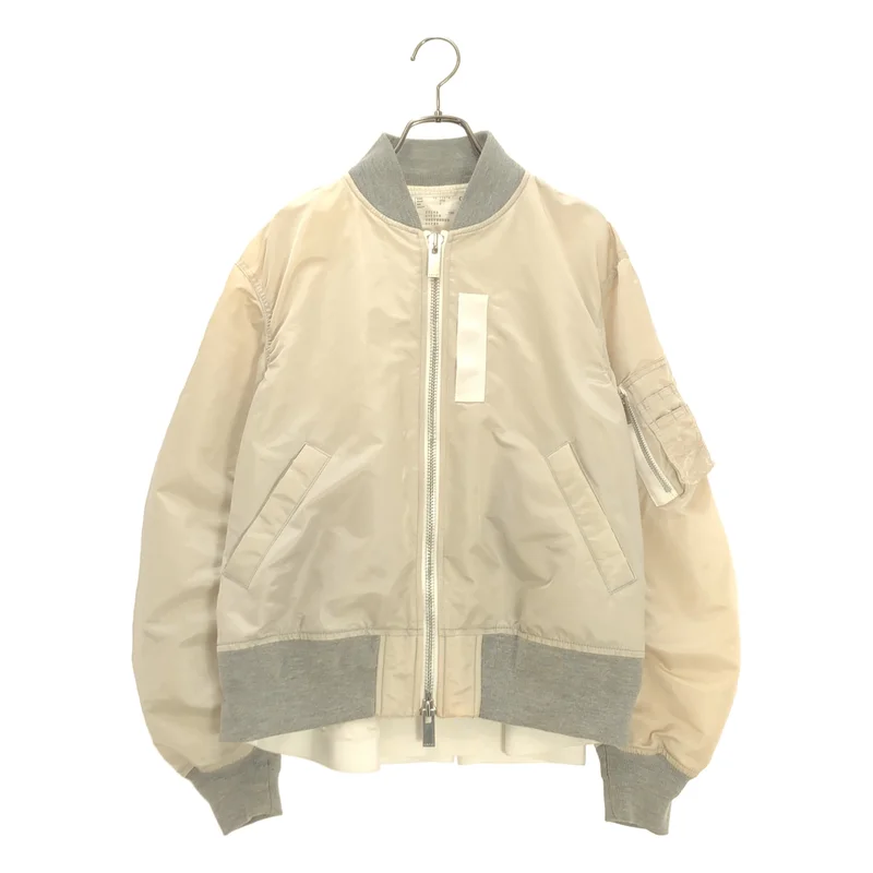 sacai / サカイ | バックフレア MA-1 ボンバージャケット 18-03978 | 2 | レディース