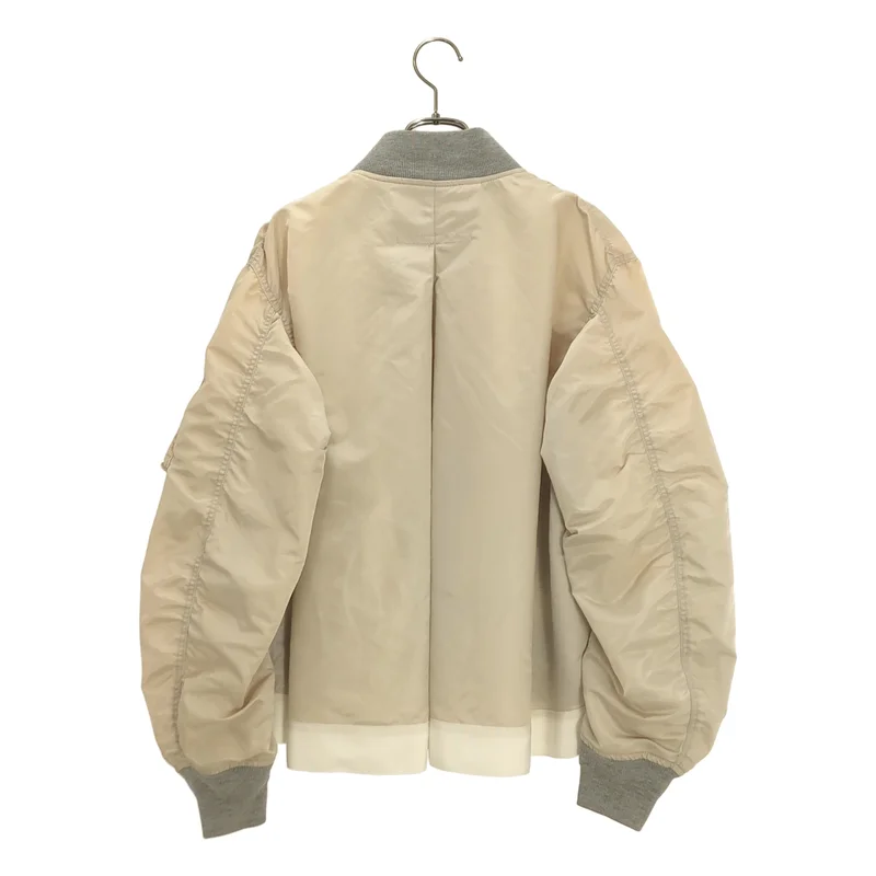sacai / サカイ | バックフレア MA-1 ボンバージャケット 18-03978 | 2 | レディース