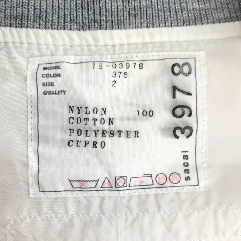sacai / サカイ | バックフレア MA-1 ボンバージャケット 18-03978 | 2 | レディース