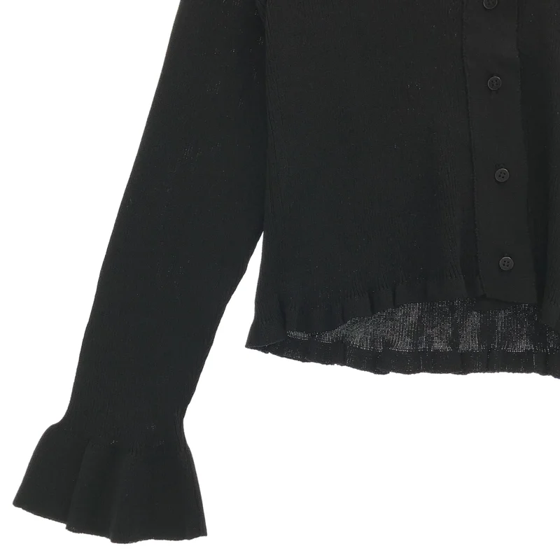 pelleq / ぺレック | rib knit shirt cardigan リブ カーディガン | 34 | レディース