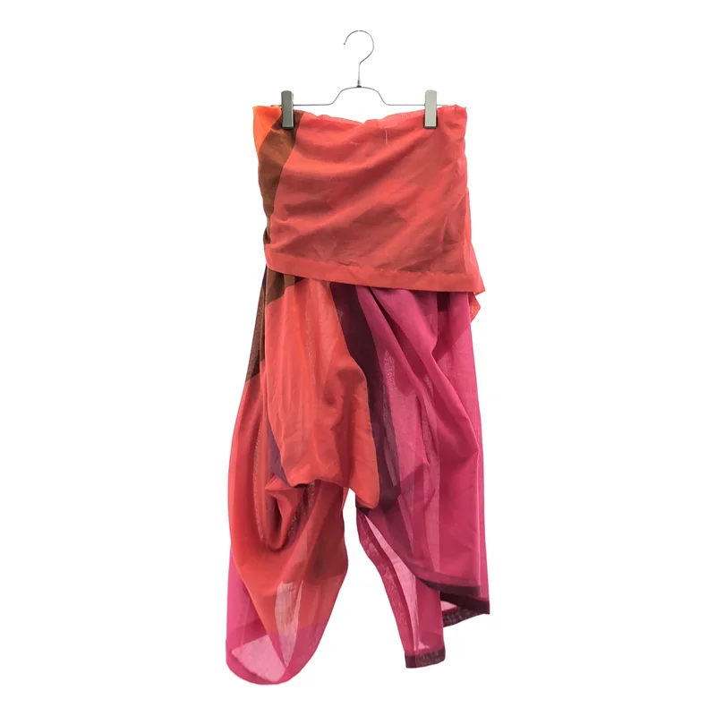 ISSEY MIYAKE / イッセイミヤケ | 2024AW | ENCLOTHE PLAID 変形 パンツ | 2 | レディース