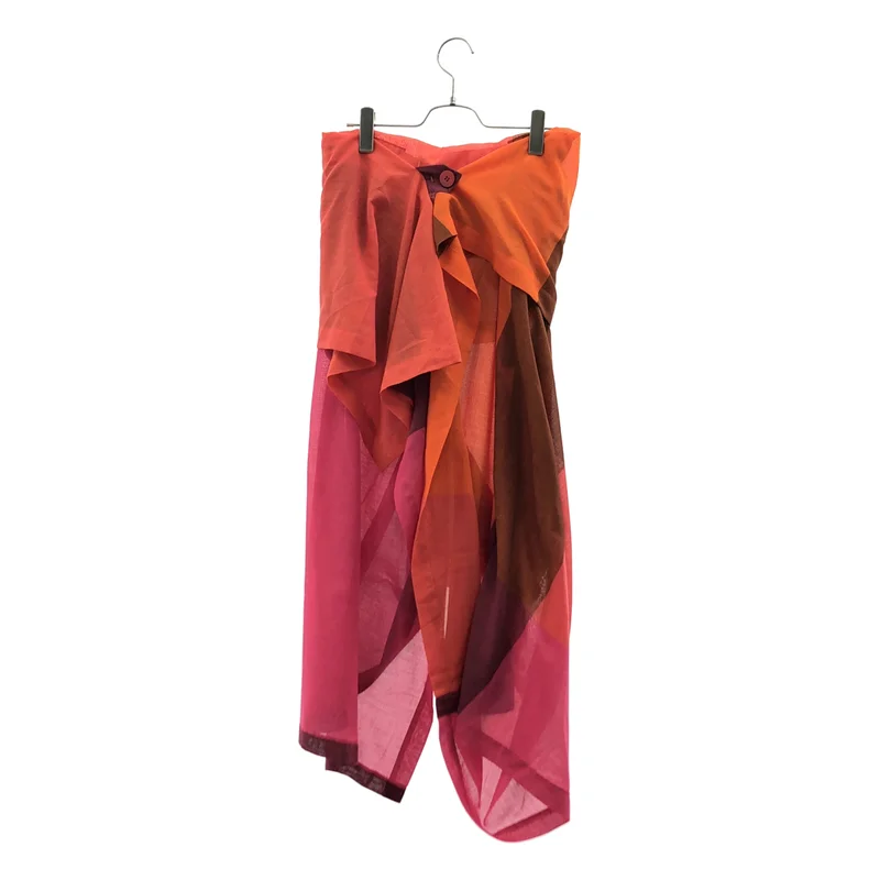 ISSEY MIYAKE / イッセイミヤケ | 2024AW | ENCLOTHE PLAID 変形 パンツ | 2 | レディース