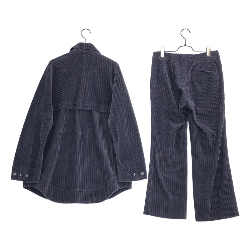 OVERCOAT / オーバーコート | セットアップ / コーデュロイ ジャケット パンツ F22T02-DWSW | 0 | レディース