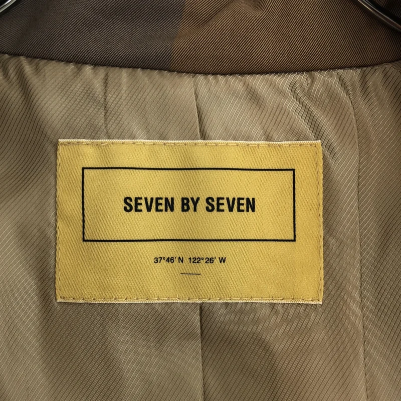 SEVEN BY SEVEN / セブン バイ セブン | ビッグブロックチェック バルカラーコート | M | メンズ