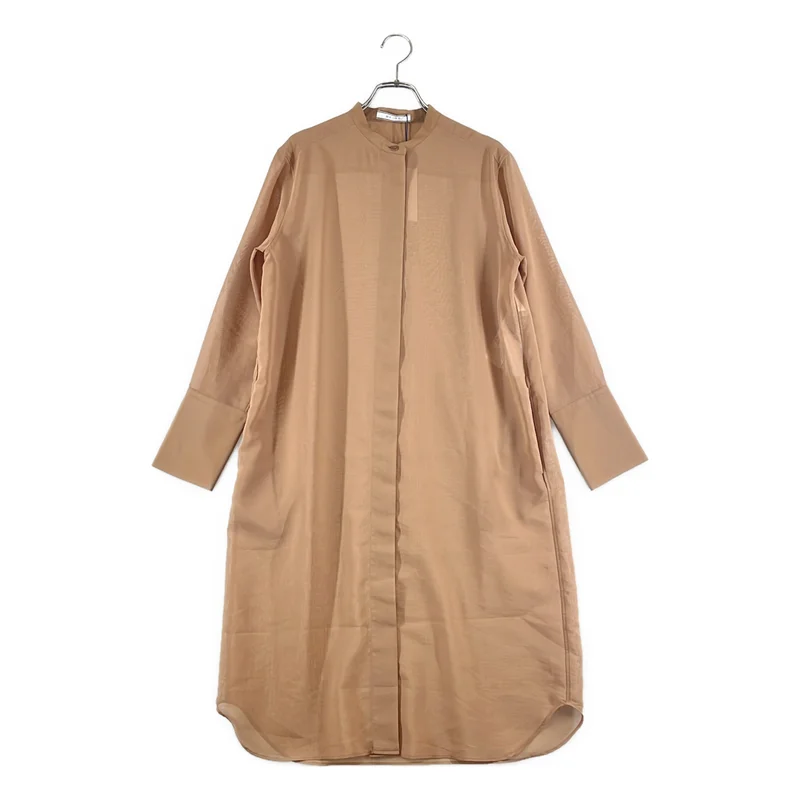 BEIGE， / ベイジ | オーバーシルエット バンドカラー シャツ ワンピース | 4 | レディース