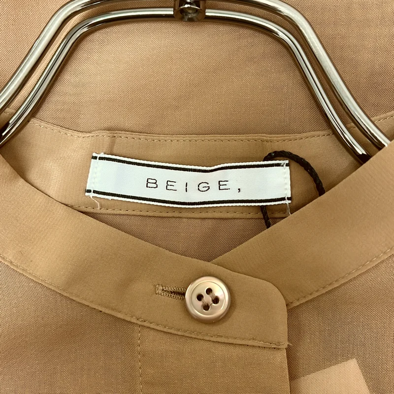 BEIGE， / ベイジ | オーバーシルエット バンドカラー シャツ ワンピース | 4 | レディース