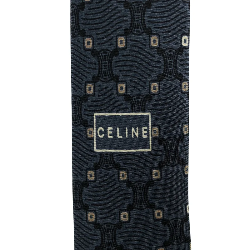 CELINE / セリーヌ | トリオンフ 総柄 シルク ネクタイ |