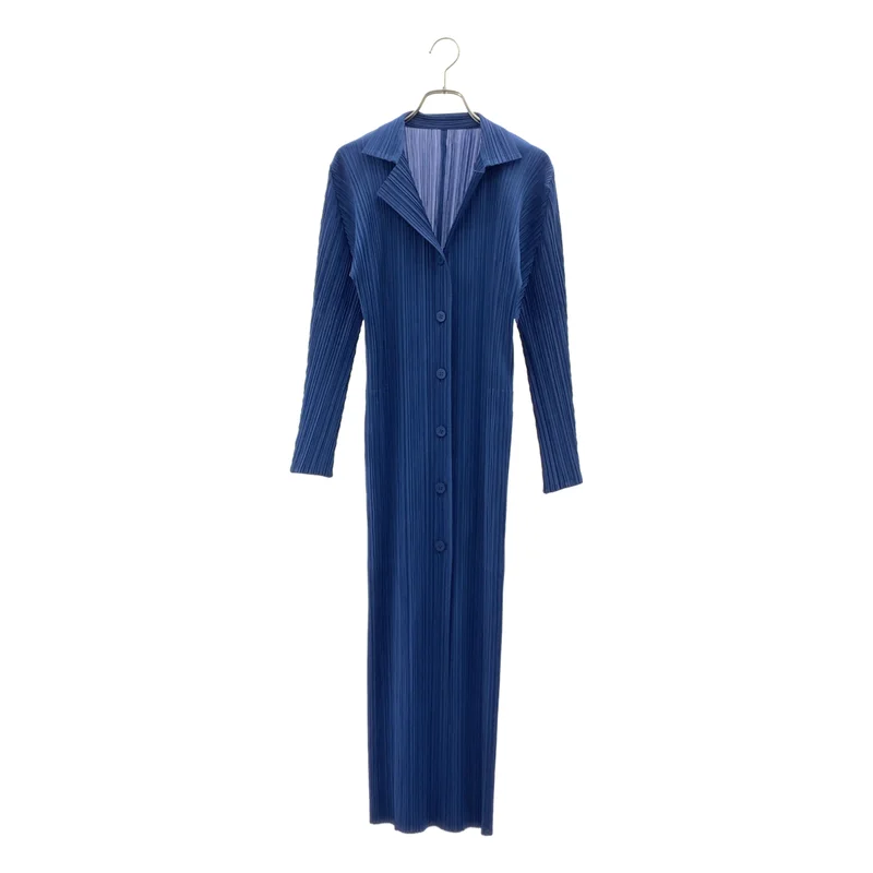 PLEATS PLEASE ISSEY MIYAKE / プリーツプリーズイッセイミヤケ | プリーツ ロングスリーブ シャツワンピース | 2 | レディース