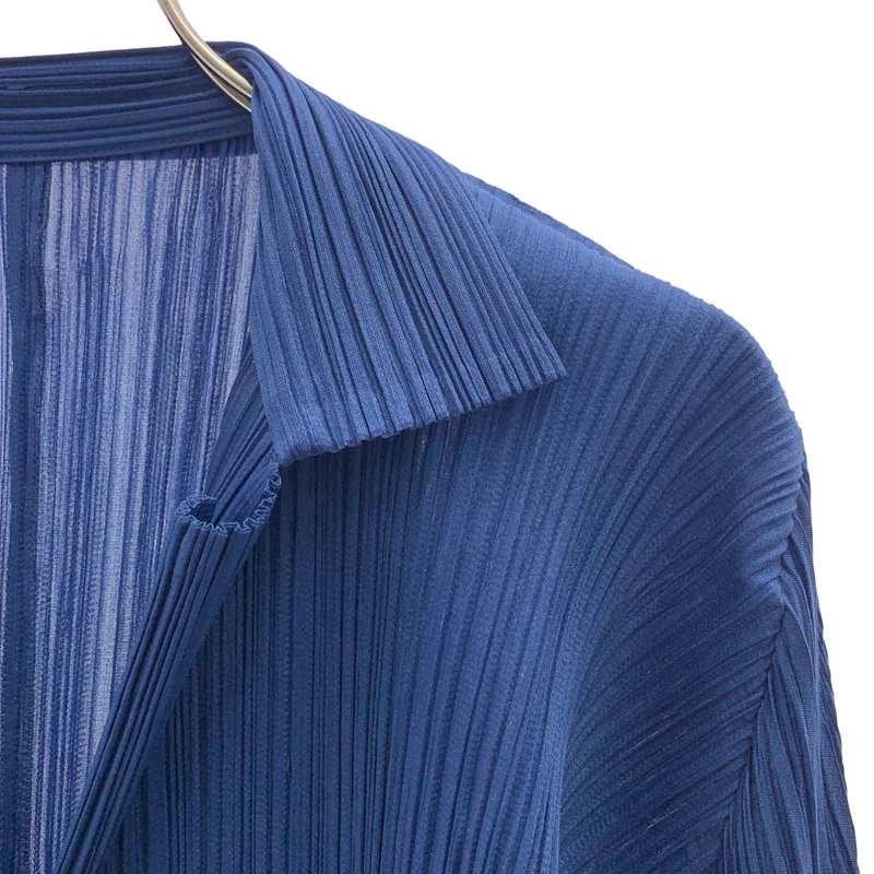 PLEATS PLEASE ISSEY MIYAKE / プリーツプリーズイッセイミヤケ | プリーツ ロングスリーブ シャツワンピース | 2 | レディース