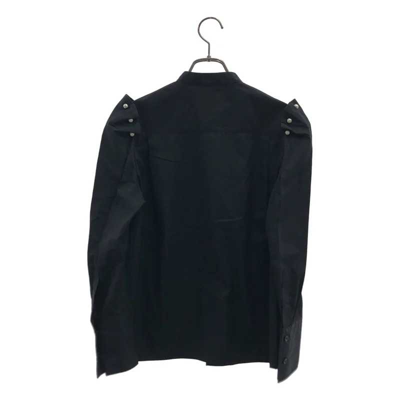 noir kei ninomiya / ノワールケイニノミヤ | 2020SS | パール ショルダー バンドカラーシャツ | S | レディース