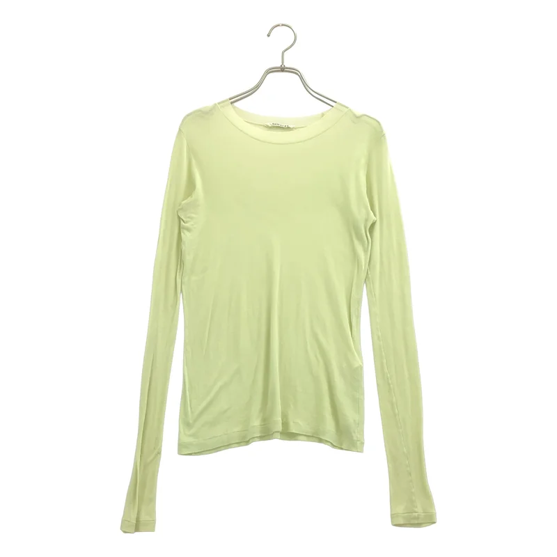 AURALEE / オーラリー | GIZA SUPER HIGH GAUGE SHEER RIB L/S TEE カットソー | 1 | レディース