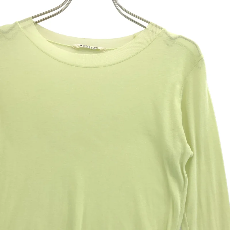 AURALEE / オーラリー | GIZA SUPER HIGH GAUGE SHEER RIB L/S TEE カットソー | 1 | レディース