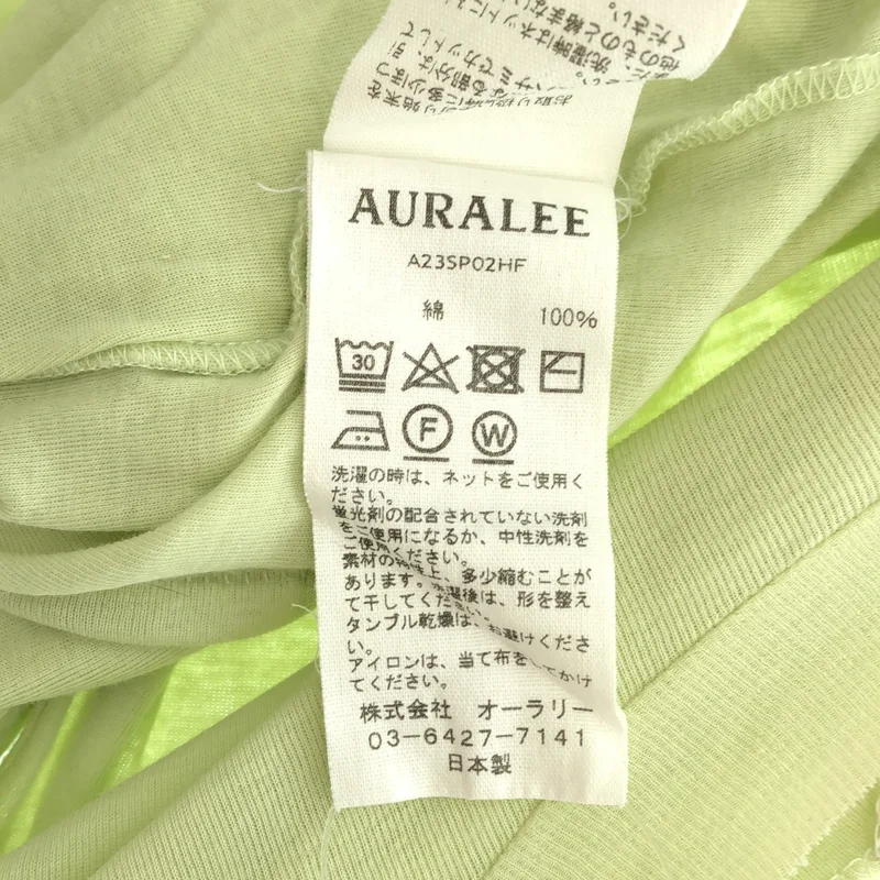 AURALEE / オーラリー | GIZA SUPER HIGH GAUGE SHEER RIB L/S TEE カットソー | 1 | レディース