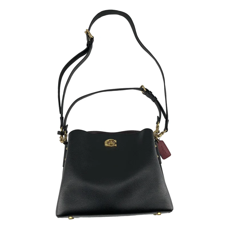 COACH コーチ ウィロウバケット 2WAY ブラック レザー　ショルダー COACH / コーチ | Willow Bucket / ウィロウ バケット レザー 2WAY
