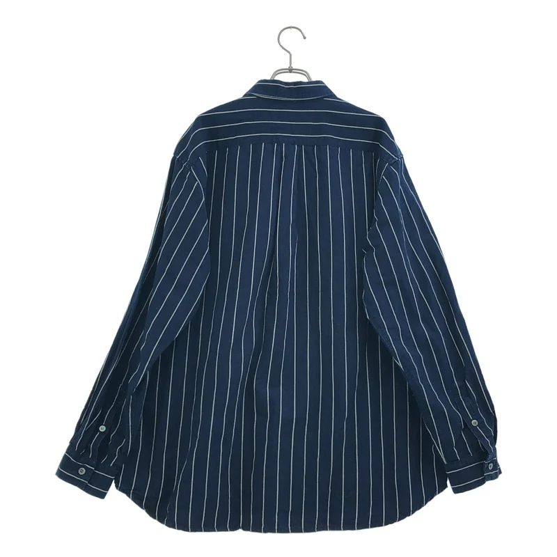 nest robe CONFECT / ネストローブコンフェクト | コットン  リネン ウェザーストライプ レギュラーカラーシャツ | 5 | メンズ