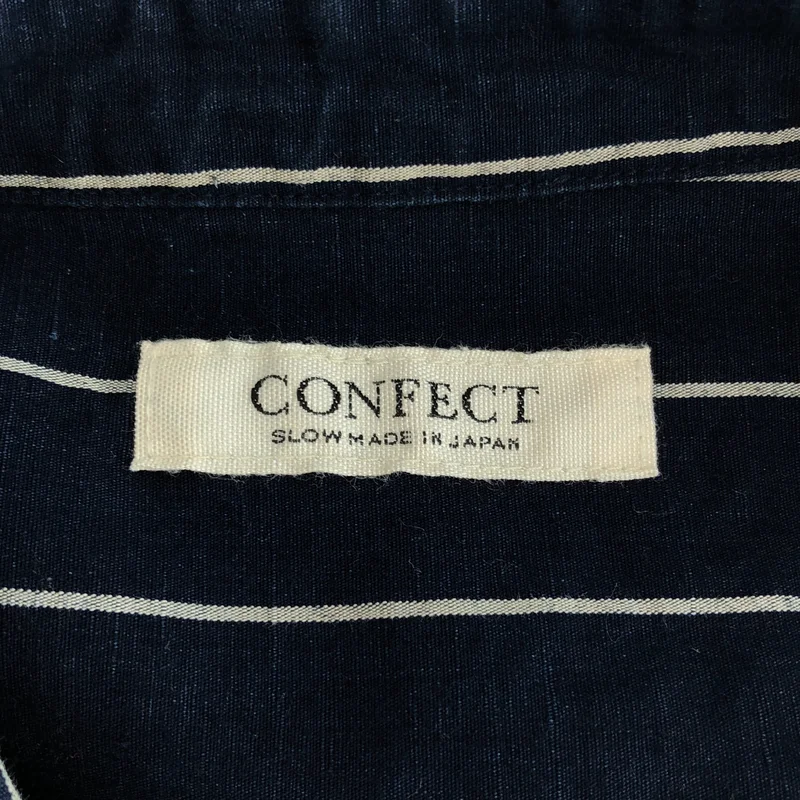 nest robe CONFECT / ネストローブコンフェクト | コットン  リネン ウェザーストライプ レギュラーカラーシャツ | 5 | メンズ