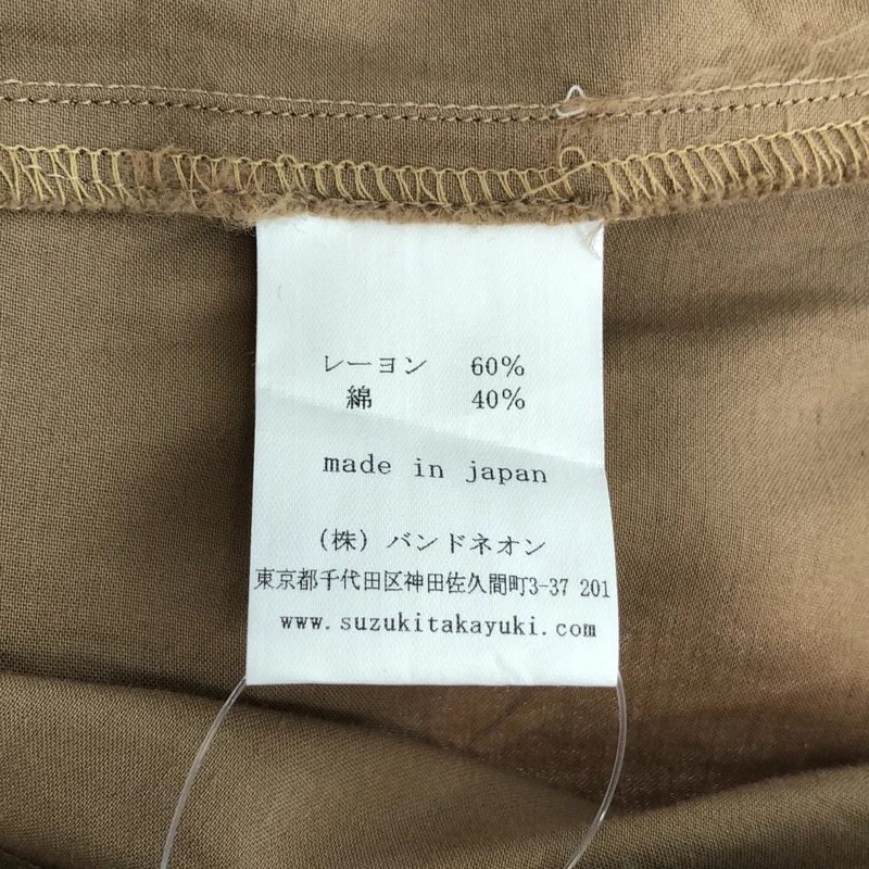 suzuki takayuki / スズキタカユキ | slip-on dress レーヨン コットン プルオーバーワンピース |