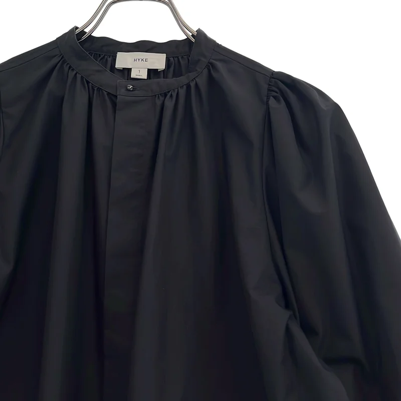 HYKE / ハイク | 2023AW | T/C BALLOON SLEEVE SHIRT バルーンスリーブ シャツ | 1 | レディース