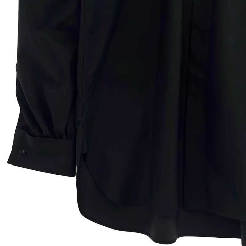 HYKE / ハイク | 2023AW | T/C BALLOON SLEEVE SHIRT バルーンスリーブ シャツ | 1 | レディース