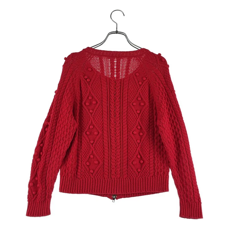 ISABEL MARANT ETOILE / イザベルマランエトワール | コットン ケーブル ジップ ニット カーディガン | 0 | レディース