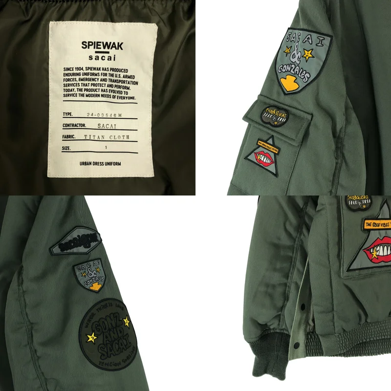 sacai / サカイ | 2024AW | × SPIEWAK Gonz Multi Patch Blouson ワッペン ジャケット | 1 | メンズ