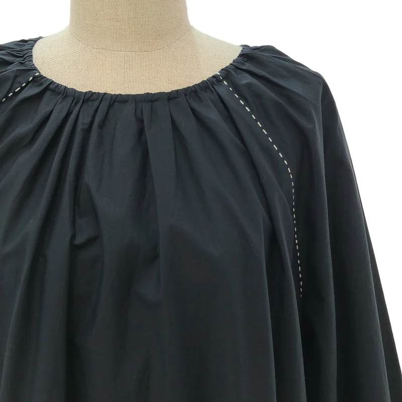 MERLETTE / マーレット | 2024AW | EMILE DRESS / コットン ステッチ ギャザーワンピース | SMALL | レディース
