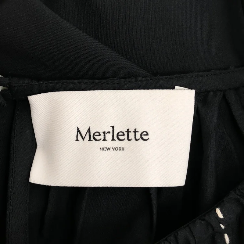 MERLETTE / マーレット | 2024AW | EMILE DRESS / コットン ステッチ ギャザーワンピース | SMALL | レディース