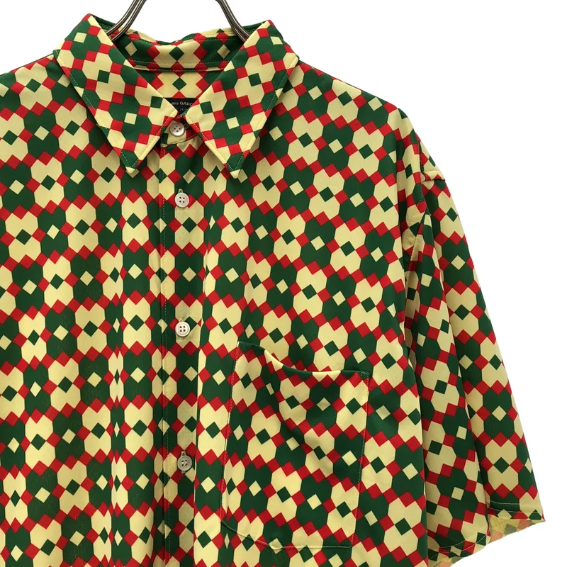 COMME des GARCONS HOMME PLUS / コムデギャルソンオムプリュス | ジオメトリック半袖シャツ | L | メンズ