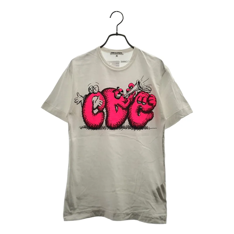COMME des GARCONS / コムデギャルソン | 2007AW | × KAWS /  コットン ロゴプリント Tシャツ | M | レディース