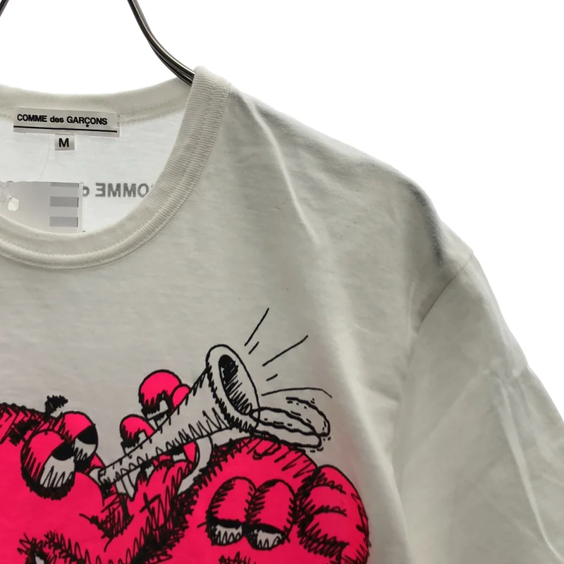 COMME des GARCONS / コムデギャルソン | 2007AW | × KAWS /  コットン ロゴプリント Tシャツ | M | レディース