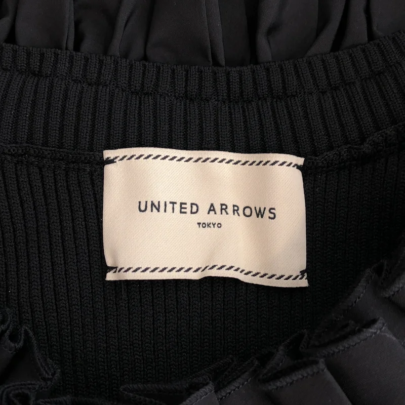 UNITED ARROWS / ユナイテッドアローズ | ギャザー オフショルダー 7分袖ニット |