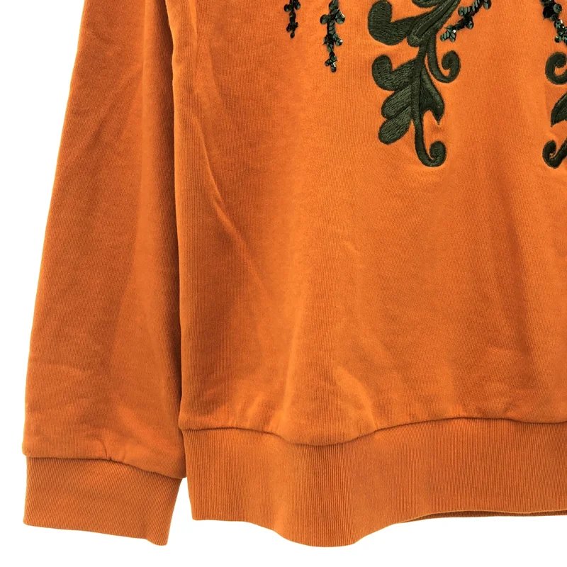 DRIES VAN NOTEN / ドリスヴァンノッテン | ボタニカル刺しゅう スパンコール装飾 スウェット | M | レディース