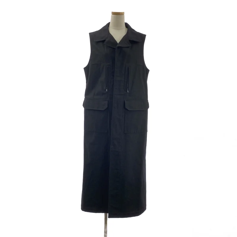 REGULATION Yohji Yamamoto / レギュレーションヨウジヤマモト | 2022AW | コットンツイル ノースリーブコート | 3 | レディース