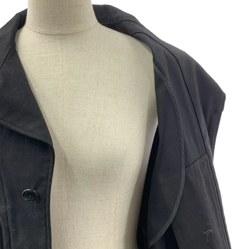 REGULATION Yohji Yamamoto / レギュレーションヨウジヤマモト | 2022AW | コットンツイル ノースリーブコート | 3 | レディース
