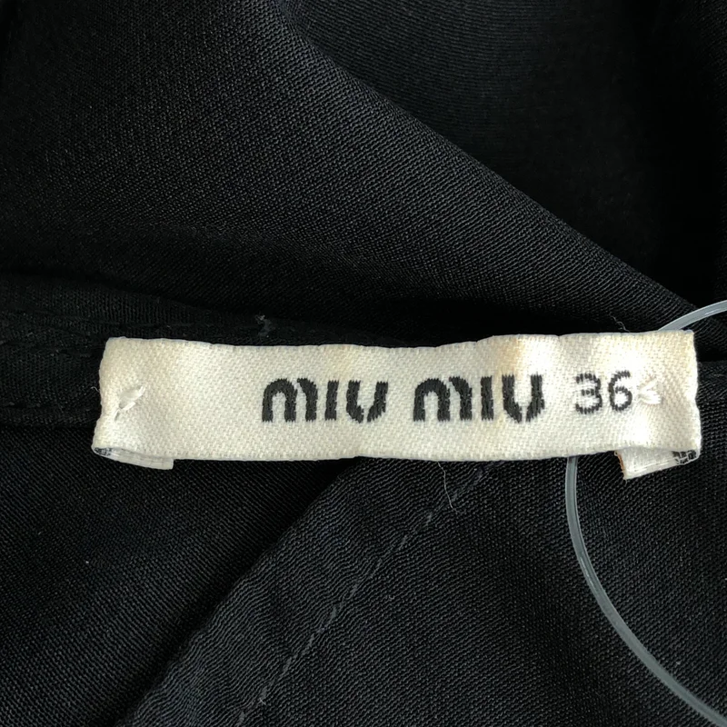miu miu / ミュウミュウ | シルク ドレープ ワンピース | 36 | レディース