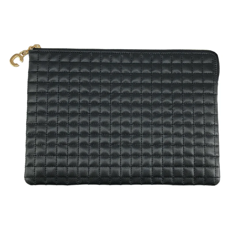 CELINE / セリーヌ | Cチャーム キルティングレザー ポーチ |